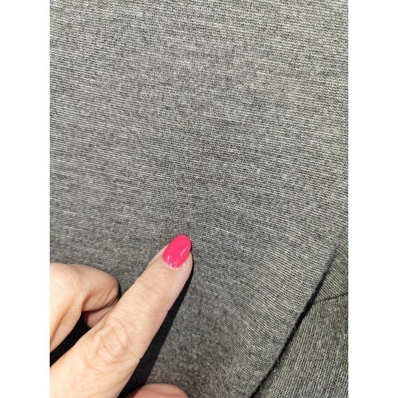 Athleta Ponte Moto 2.0 Legging Pants Zippers Skinny Ankle Mid Rise Women 10 Gray - Picture 9 of 16